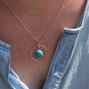 Floating Turquoise Necklace