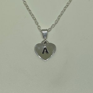 Initial Heart Shaped Necklace