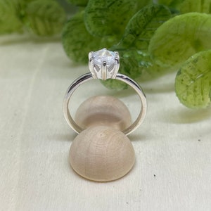 Hexagon Moonstone Ring