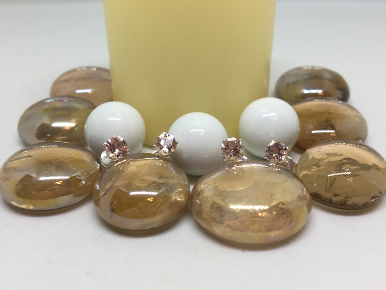 Morganite Stud Earrings