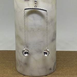 Libra Scales Silver Necklace