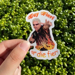 Guy Fieri or Die Fieri Sticker