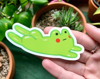Frog Butt Gloss Sticker - Waterproof Laptop Decal
