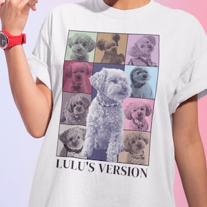 Custom Era's Tour Shirt, Custom Dog Shirt, Custom Pet Portrait Shirt, Dog Photo Shirt, Custom Dog Mom Shirt, Funny Dog, Taylors Version