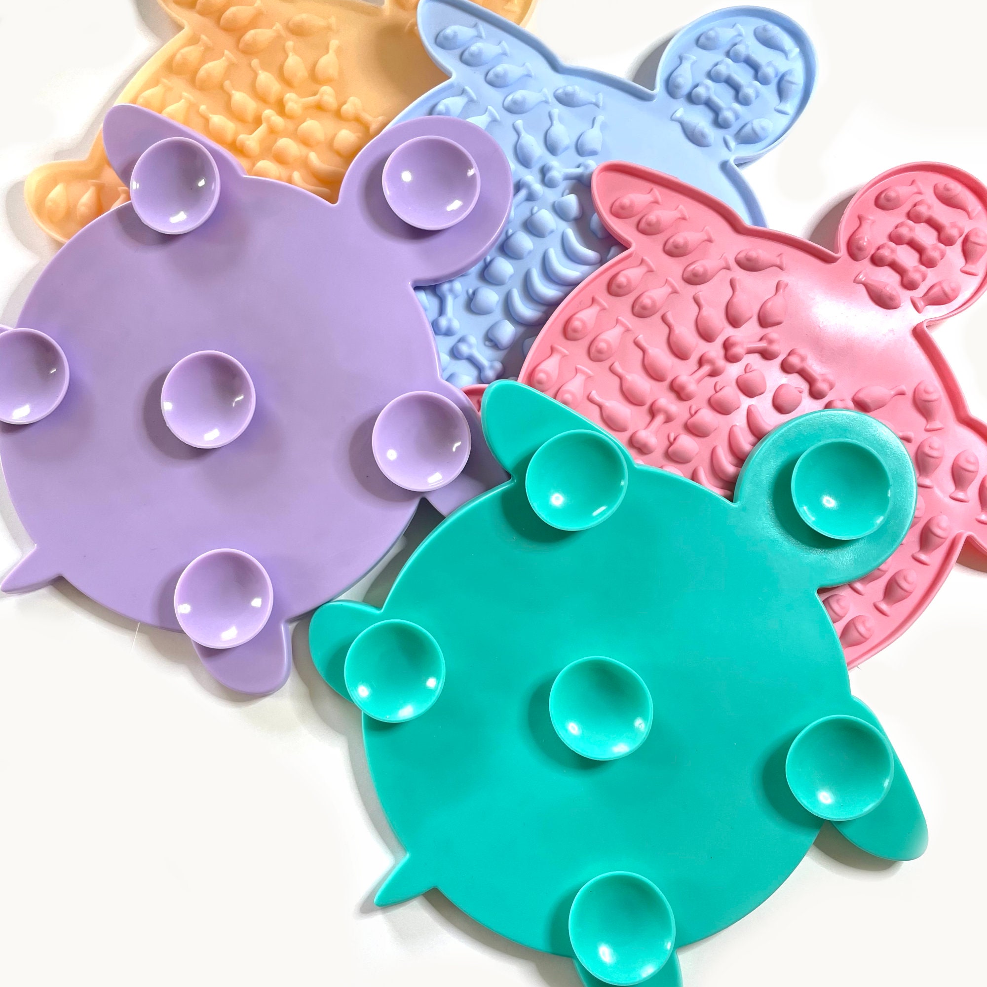 Small Lick Mats for Dogs Slow Feeder Dog Mat Turtle Etsy