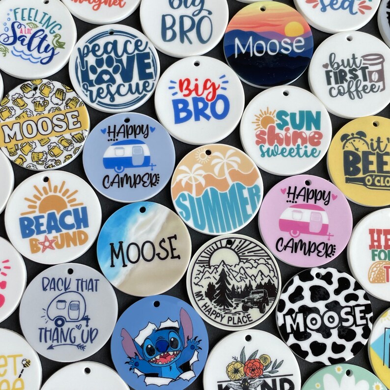 Sunset Mountain Dog Tag Lightweight Dog Tags Durable Dog Etsy