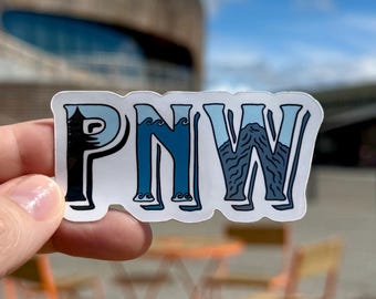 PNW Landscape Vinyl Sticker – Pacific Northwest Decal