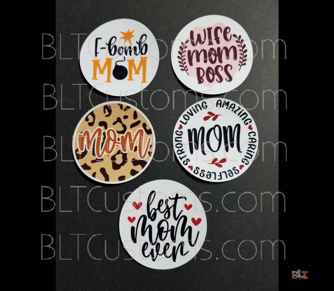 Mom Stickers, Sticker Bundle, Die Cut, 5pc, Full Color Decal, UV ...