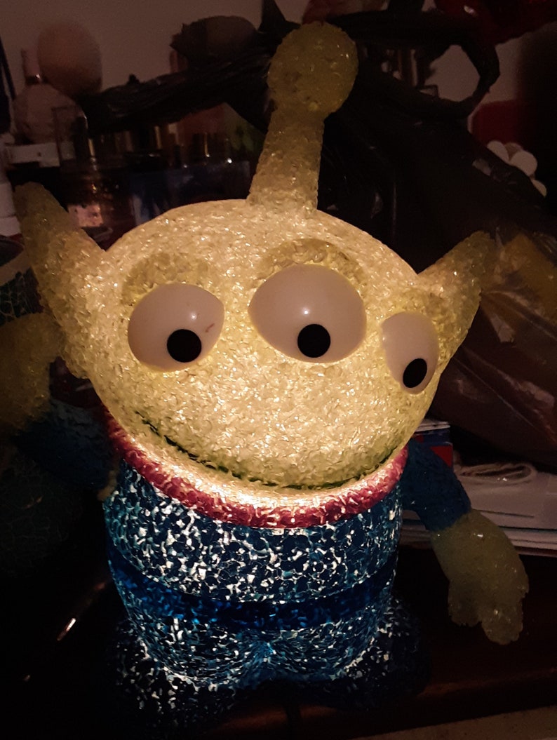 RARE Toy Story Alien Light up Figure Night Light, Lamp Pixar Green Etsy
