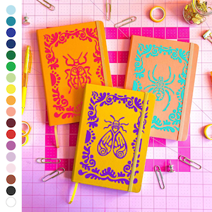 Custom entomology bug journal: whimsigoth diary | lined, dot grid, or blank paper