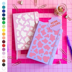 Custom cow print journal: cottagecore diary | lined, dot grid, or blank paper