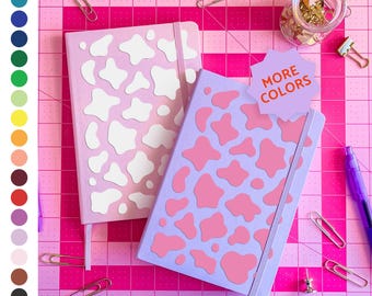 Custom cow print journal: cottagecore diary | lined, dot grid, or blank paper