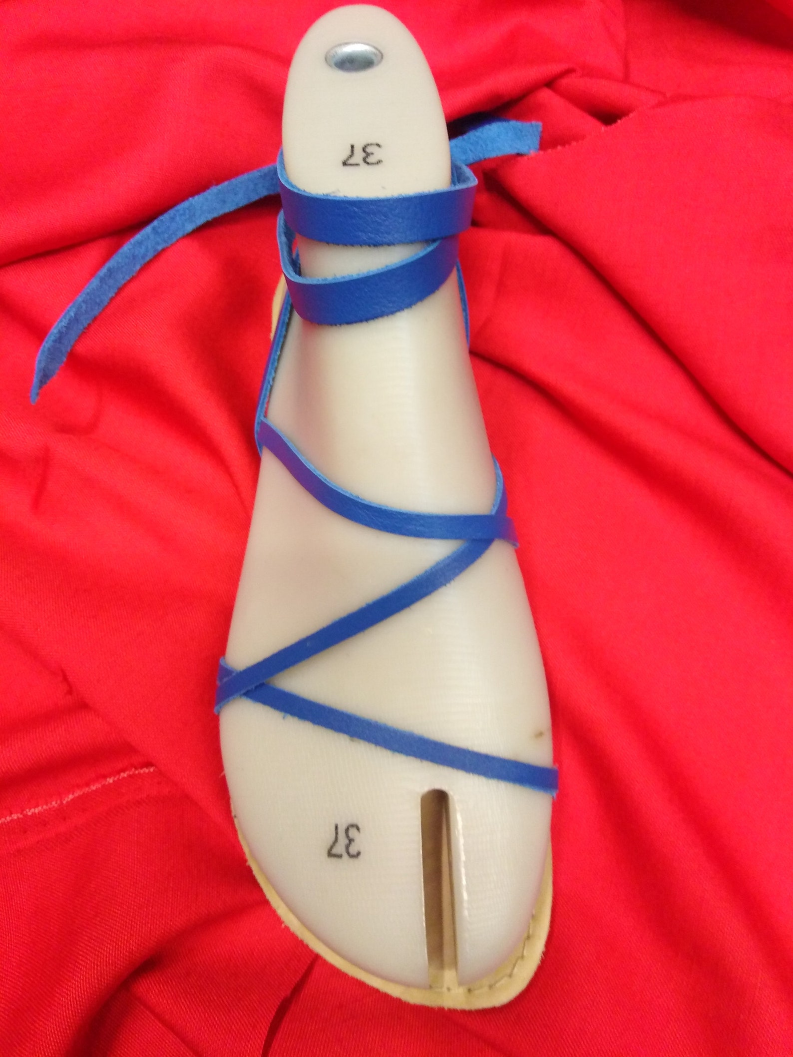 Women's sandals in colored leather Etsy