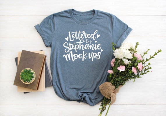 Crew Neck No Tag Heather Slate T-Shirt Mock