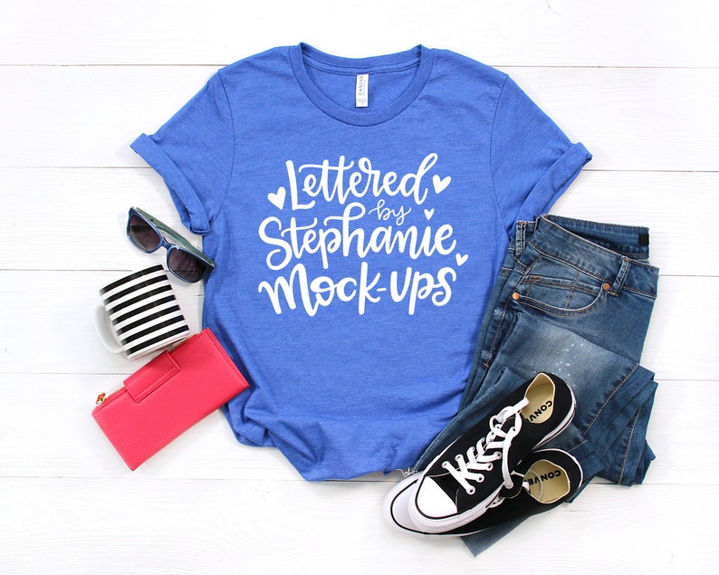 Download T-shirt mockup bundle bella canvas 3001 mockup bundle ...