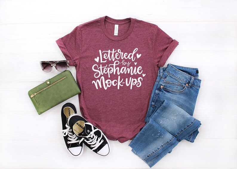Download T-shirt mockup bundle bella canvas 3001 mockup bundle ...