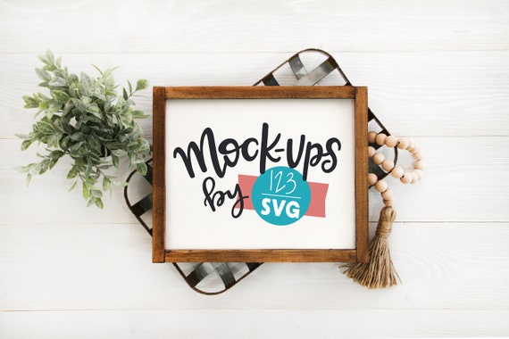 Sign Mockup Stock Photo Of Handmade Sign White Sign Etsy