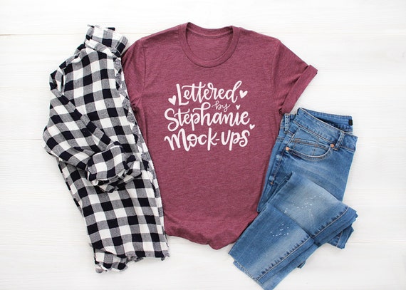 Tshirt Mock Up Maroon Tri Blend Shirt Mockup Womens T Shirt Etsy