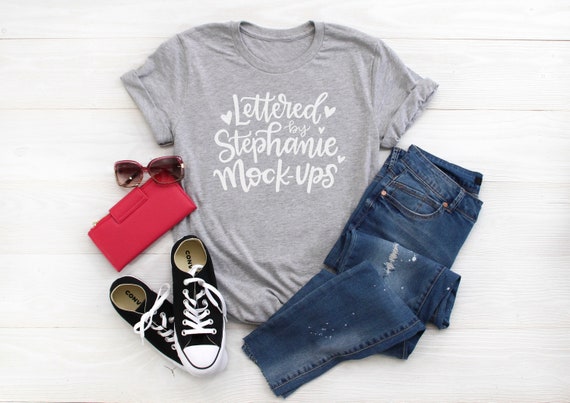 T Shirt Mock Up Mom Flat Lay No Tag Comfy Womens Etsy
