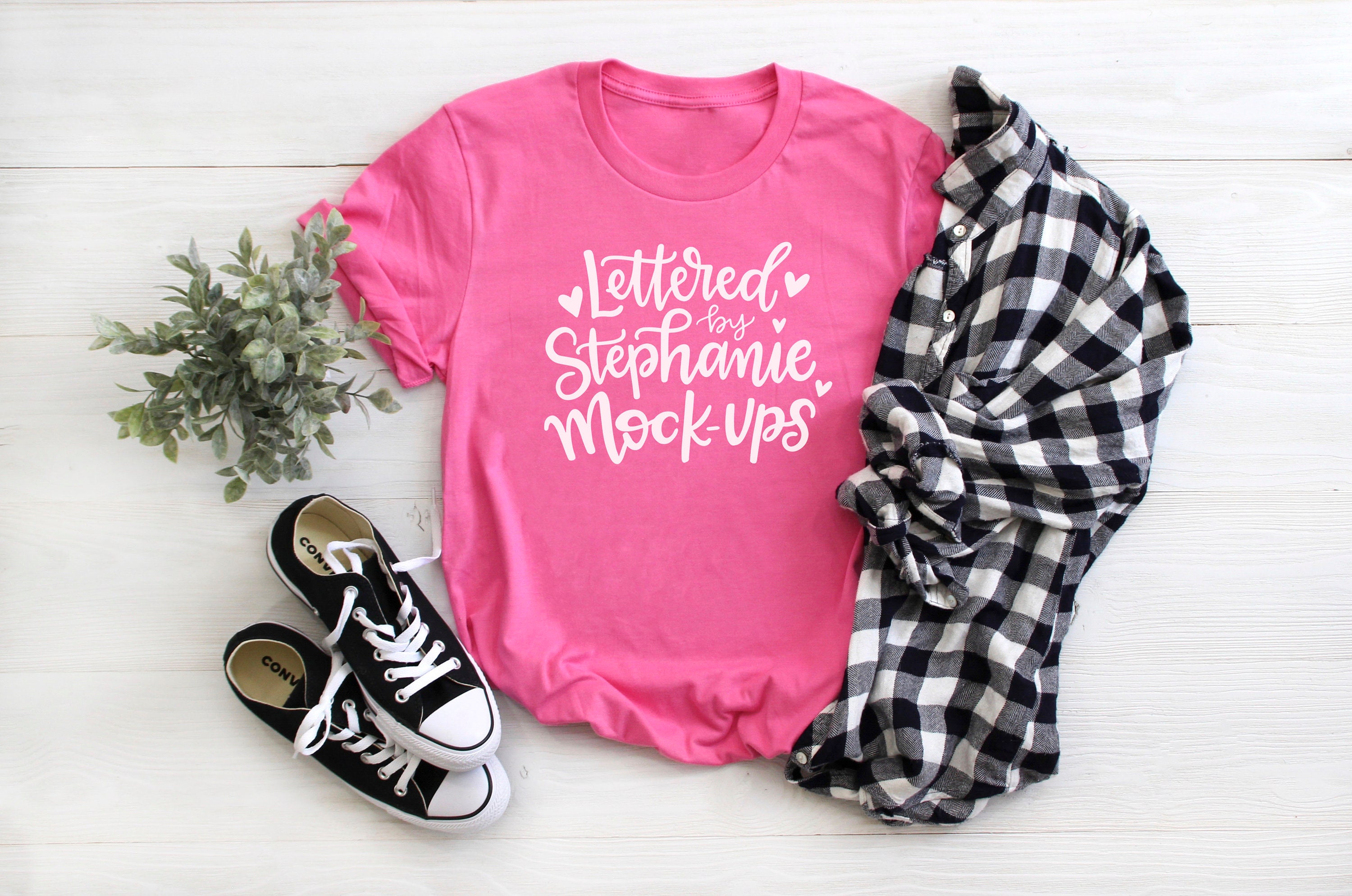 Download T Shirt Mock Up Flat Lay Pink Shirt Without Tag Graphic Tee Etsy