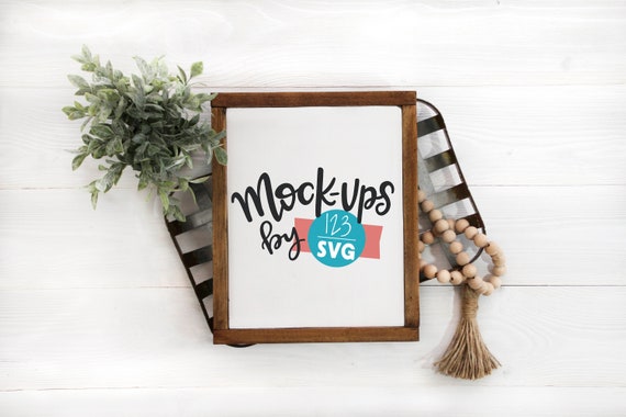 Sign Mockup Stock Photo Of Handmade Sign White Sign Etsy
