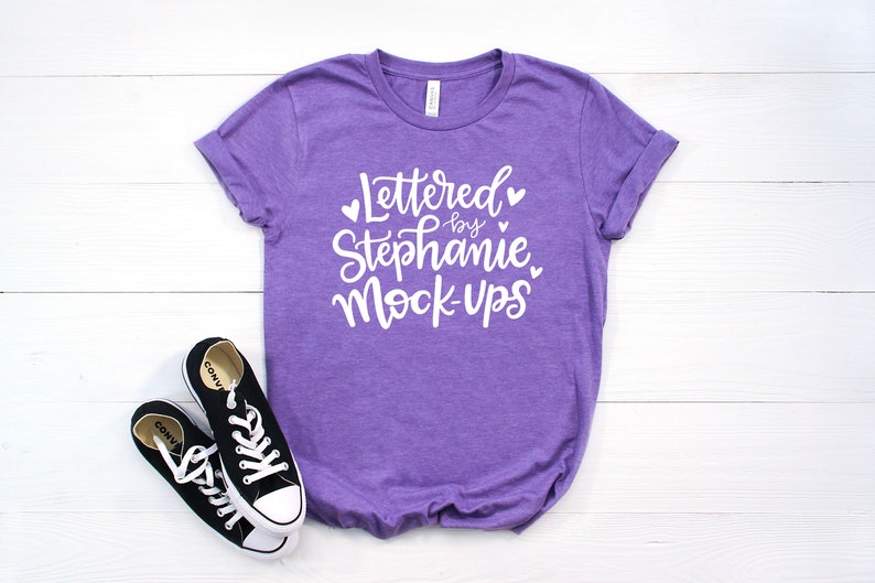 Download Bella Canvas 3001 Mockup Shirt Mockup Purple Shirt Mock up | Etsy