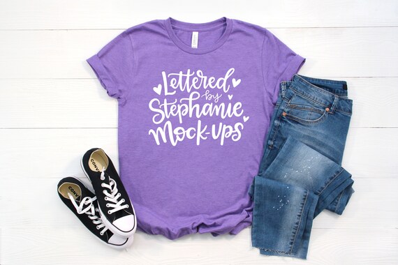 Bella Canvas 3001 Mockup Shirt Mockup Purple Shirt Mock Up Etsy
