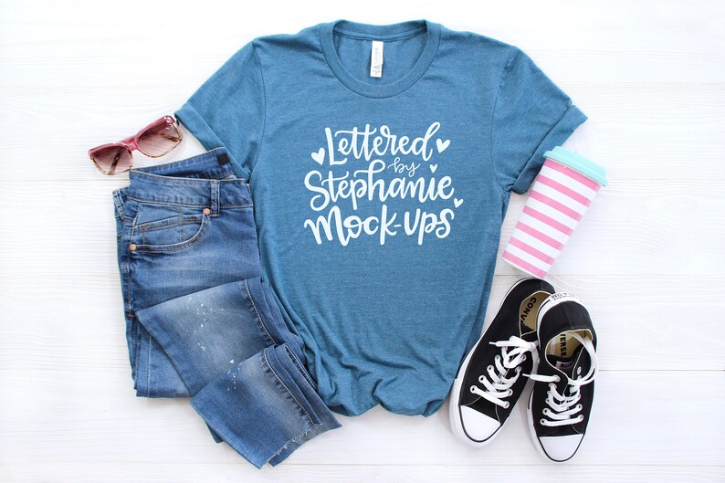 Download T-shirt mockup bundle bella canvas 3001 mockup bundle ...