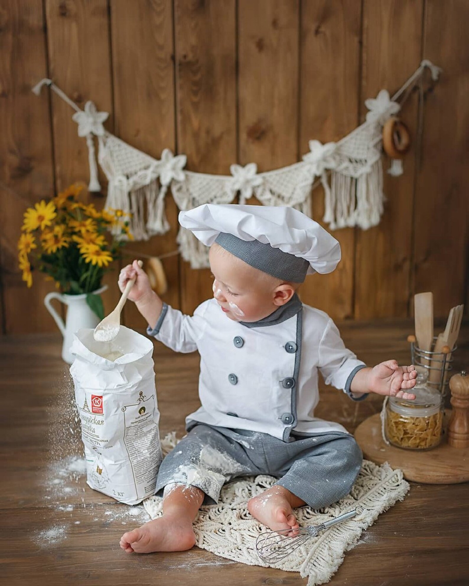 Toddler Chef Costume / Chef Hat / Baby Chef / Apron and Chef Etsy