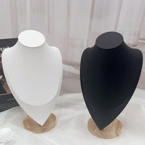 Boutique Leather Necklace Display Necklace Holder Jewelry Stand Jewelry Display for Jewelry Photograph Gift for Her Jewellery Showcase