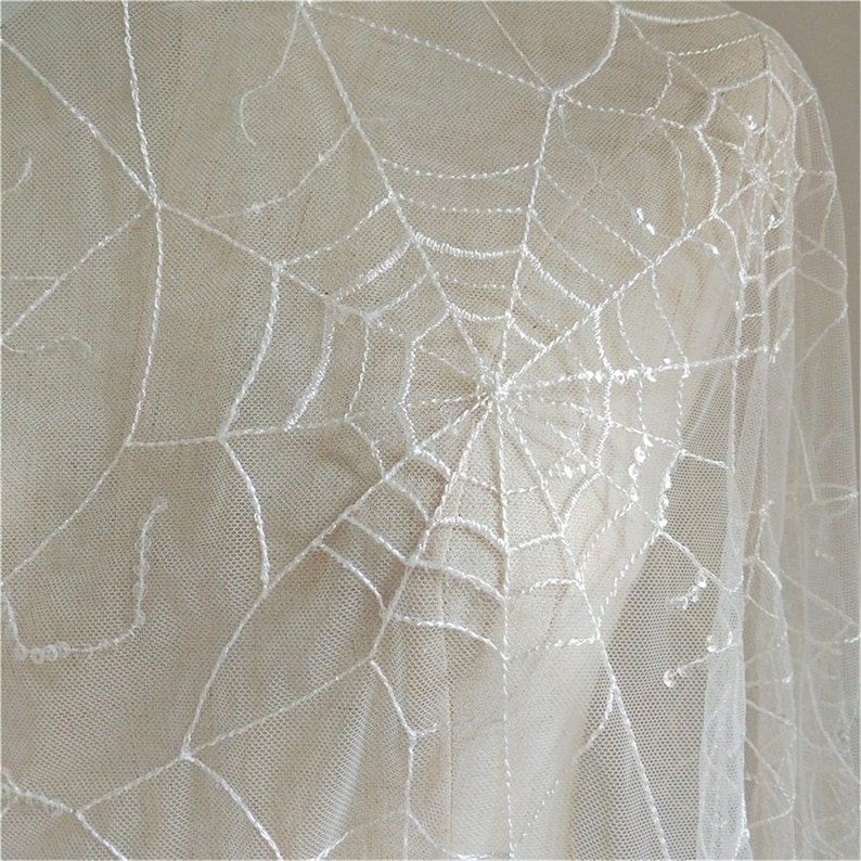 Elegant Tulle Sequin Lace Fabric Soft Embroidery Lace Fabric Etsy