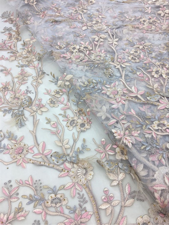 Tissu dentelle florale, Tulle bal broderie dentelle avec strass, bal Tulle \Party robe tissu au mètre 6ac965 Tissu dentelle florale, Tulle bal broderie dentelle avec strass, bal Tulle \Party robe tissu au mètre 6ac965