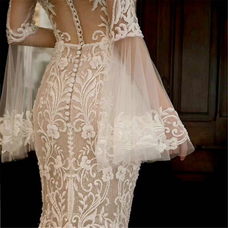 Luxury Sequin Lace Fabric Sequin Embroidered Lace Wedding Etsy