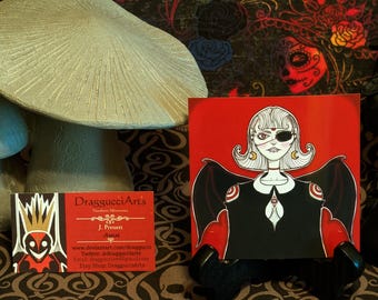 Mini Print, "Madam Vampique", Unframed