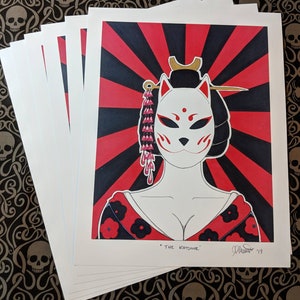 Art Print, &quot;The Kitsune&quot;.