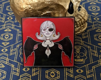 Mini Print, "Madam Vampique", Framed