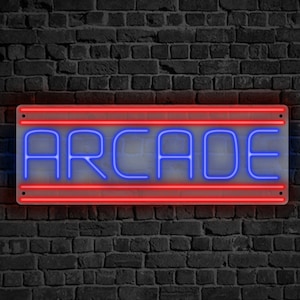 Retro Arcade Neon Sign - Customize Your Arcade / Mancave LED Sign