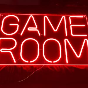 Game Room Neon Sign For Man Cave or Arcade