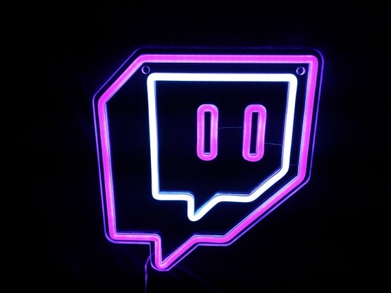 Twitch Channel Streaming Neon Sign Custom LED Sign Game 