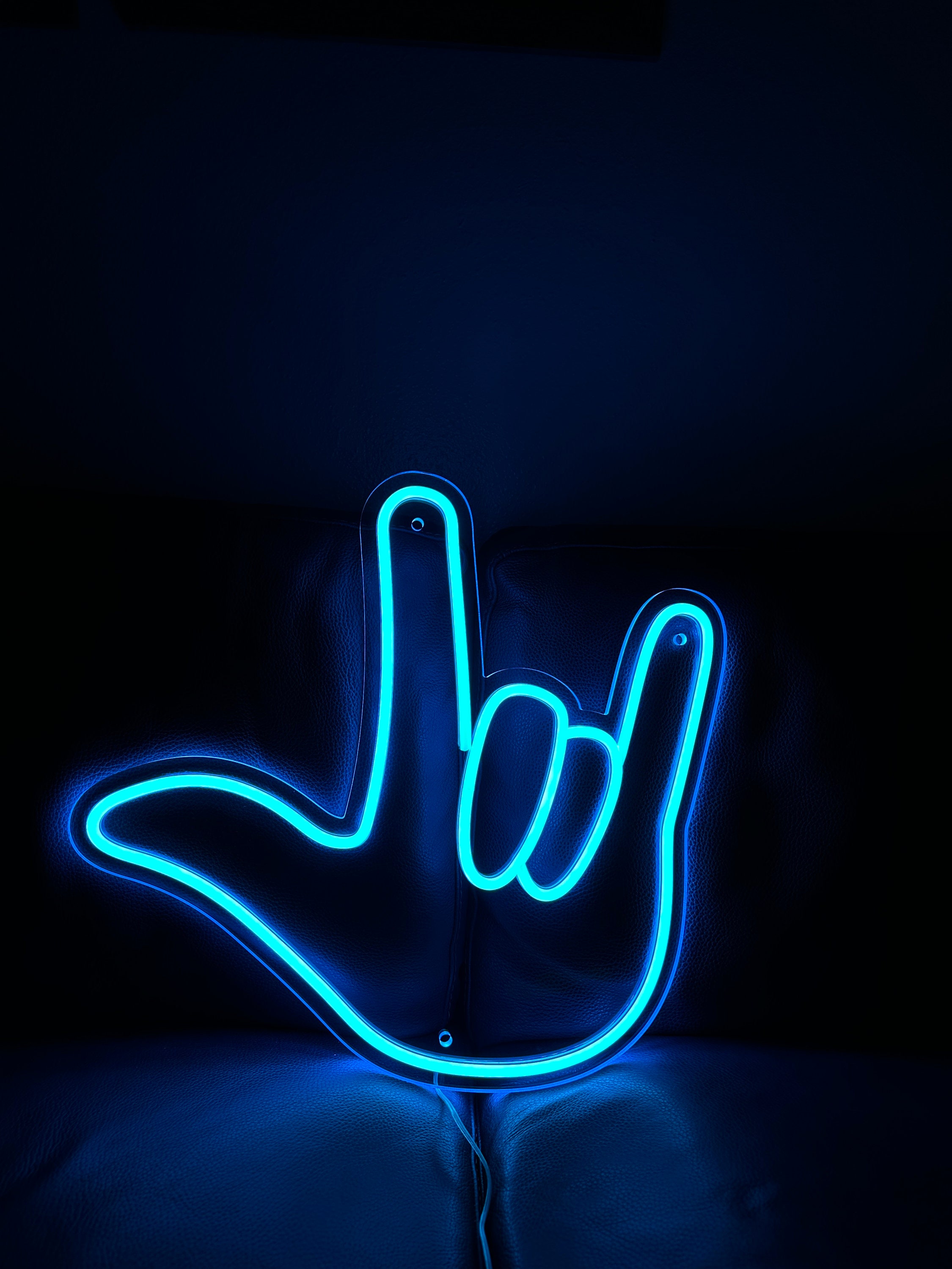 I Love You Fingers Neon Sign - Home Decor Neon Sign - International ...