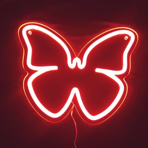 Neon Sign Butterfly Neon Light Perfect Neon Sign Wall - Etsy