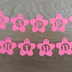Happy Birthday Flower Bunting Banner SVG, Banner Cut File - Silhouette - Cricut - Digital Upload