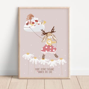Kinderposter A4 Kinderzimmer, Tierposter, Affirmation
