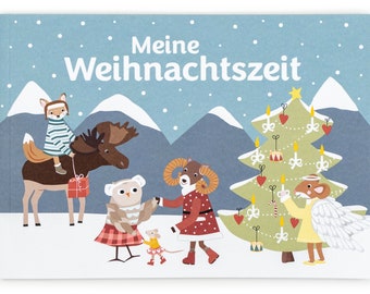 Weihnachtsbuch zum Basteln als Adventskalender