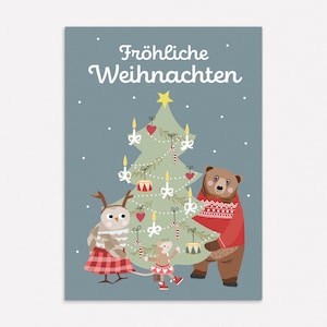 Weihnachtskarte, Karte zu Weihnachten, Frohe Weihnachten