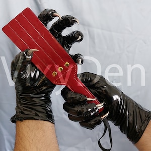 Paquete Pain Pack (split pu spanker) + guantes de garra