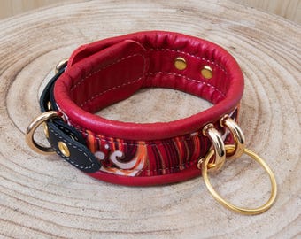 Japanese Kinkyo Leather Collar – Handmade Padded O-Ring Choker