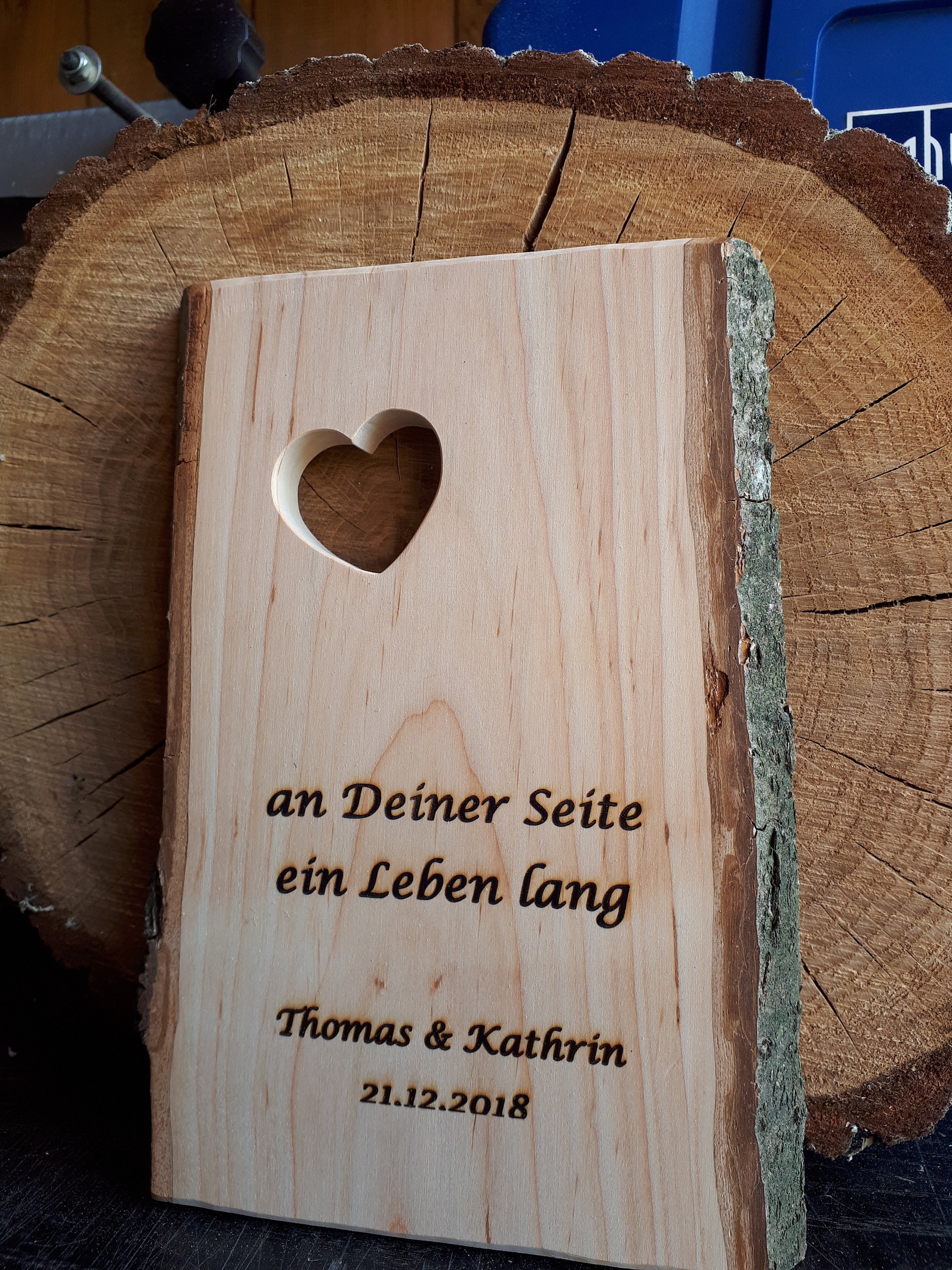 Personalisiertes Natur Holzbrett Hochzeitsgeschenk Deko Holz Etsy