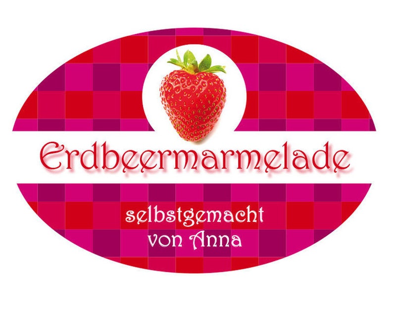 Jam labels strawberry or blackberry, personalized, personal stickers, jam stickers personally image 2