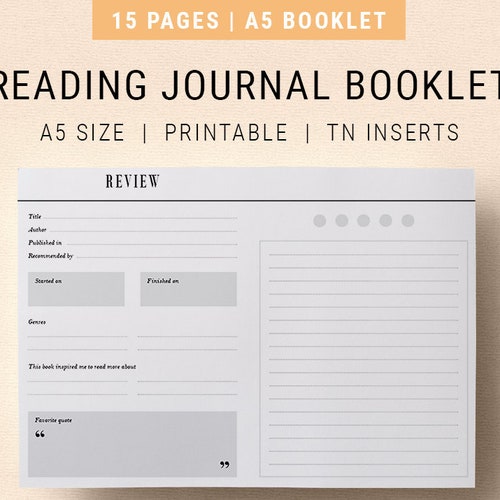 A5 Bookshelf Book List A5 Printable Planner Inserts Reading - Etsy